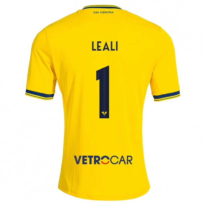Danxen Uomo Maglia Nicola Leali #1 Giallo Rosso Kit Gara Away 2026/27 Maglietta