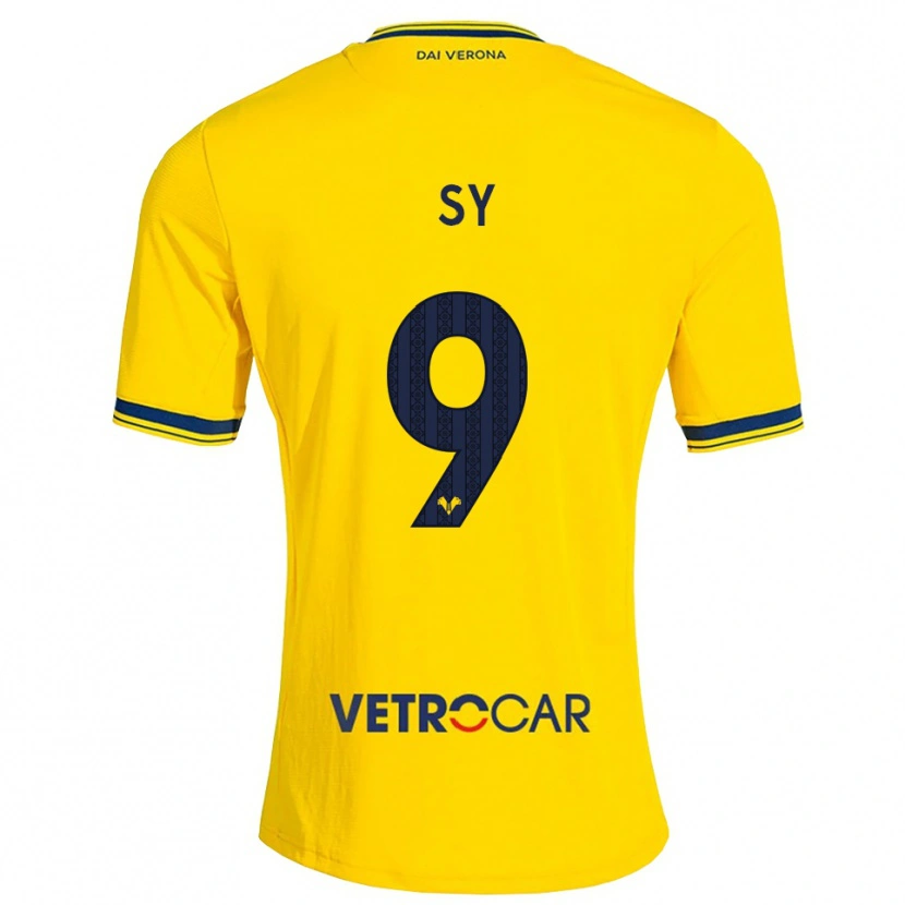 Danxen Uomo Maglia Samba Sy #9 Giallo Rosso Kit Gara Away 2026/27 Maglietta