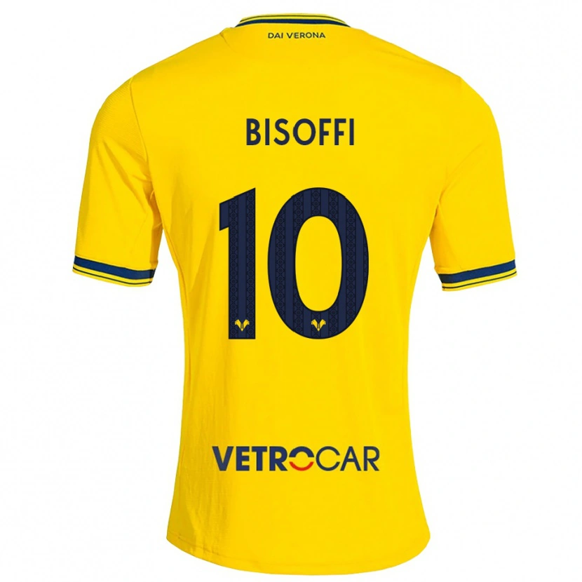 Danxen Uomo Maglia Luca Bisoffi #10 Giallo Rosso Kit Gara Away 2026/27 Maglietta