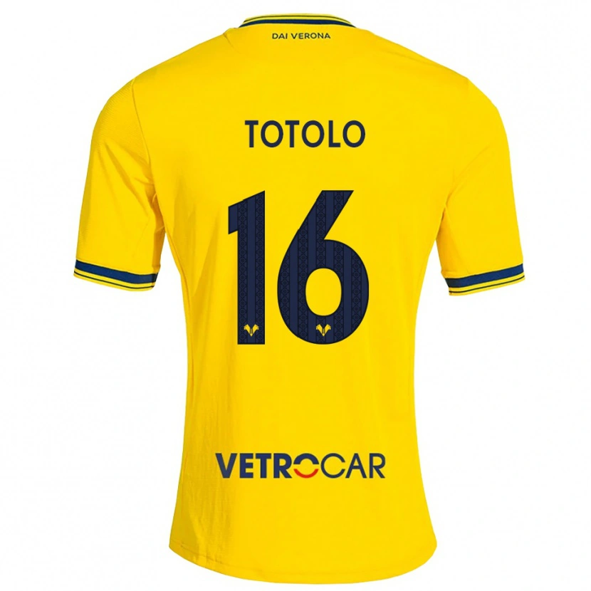 Danxen Uomo Maglia Maddalena Totolo #16 Giallo Rosso Kit Gara Away 2026/27 Maglietta