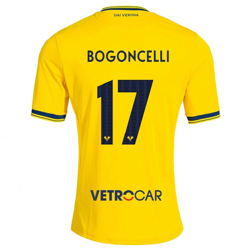 Danxen Uomo Maglia Pietro Bogoncelli #17 Giallo Rosso Kit Gara Away 2026/27 Maglietta