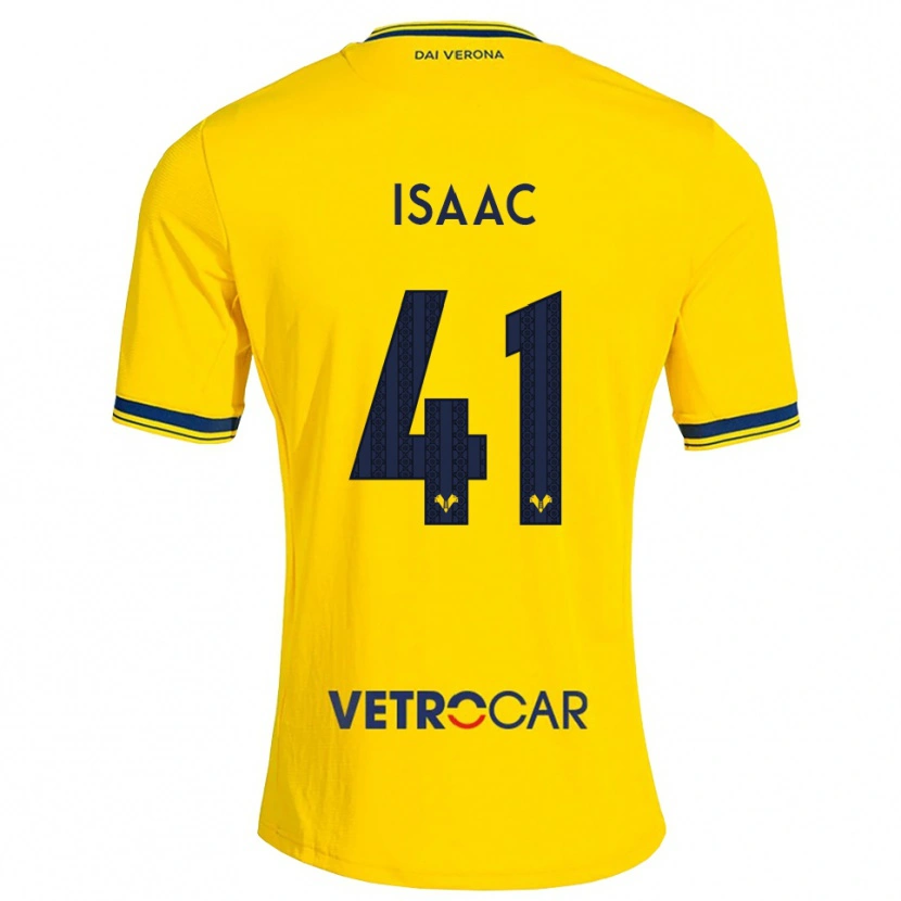 Danxen Uomo Maglia Isaac Aguiar Tomich #41 Giallo Rosso Kit Gara Away 2026/27 Maglietta