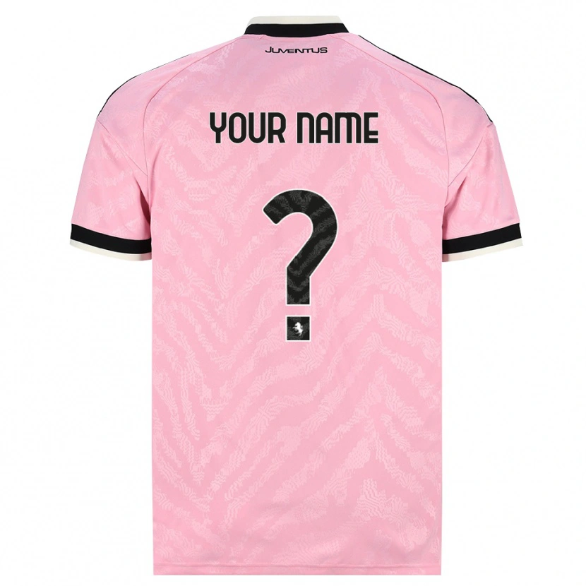 Danxen Uomo Maglia Il Tuo Nome #0 Rosa Nero Kit Gara Away 2026/27 Maglietta