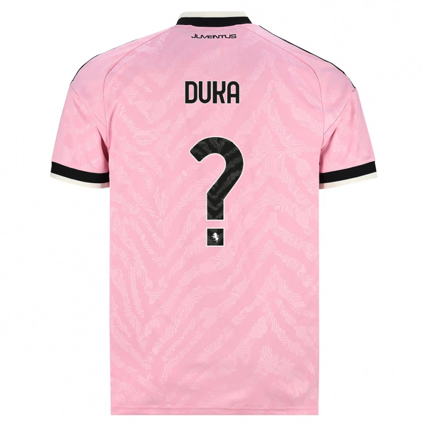 Danxen Uomo Maglia Deni Duka #0 Rosa Nero Kit Gara Away 2026/27 Maglietta