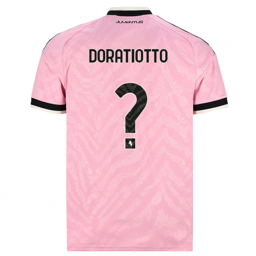 Danxen Uomo Maglia Giulio Doratiotto #0 Rosa Nero Kit Gara Away 2026/27 Maglietta