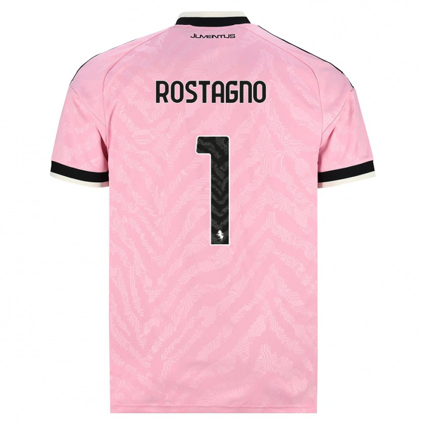 Danxen Uomo Maglia Alberto Rostagno #1 Rosa Nero Kit Gara Away 2026/27 Maglietta