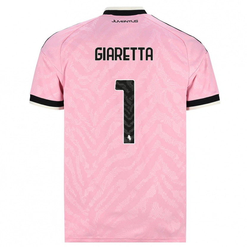 Danxen Uomo Maglia Emanuele Giaretta #1 Rosa Nero Kit Gara Away 2026/27 Maglietta
