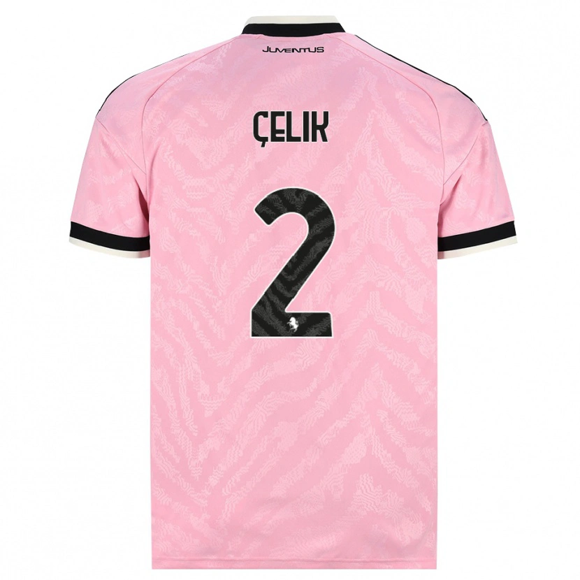 Danxen Uomo Maglia Zeki Çelik #2 Rosa Nero Kit Gara Away 2026/27 Maglietta