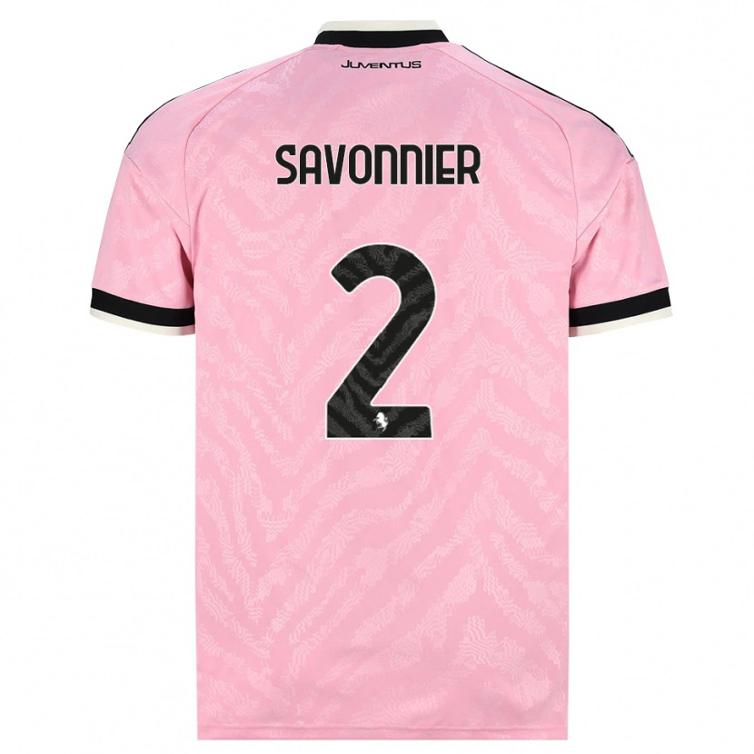 Danxen Uomo Maglia Nelson Savonnier #2 Rosa Nero Kit Gara Away 2026/27 Maglietta
