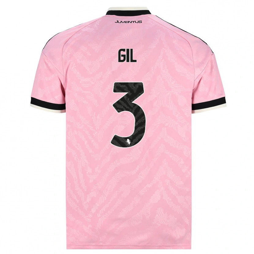 Danxen Uomo Maglia Javier Gil #3 Rosa Nero Kit Gara Away 2026/27 Maglietta