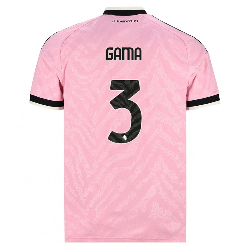 Danxen Uomo Maglia Sara Gama #3 Rosa Nero Kit Gara Away 2026/27 Maglietta
