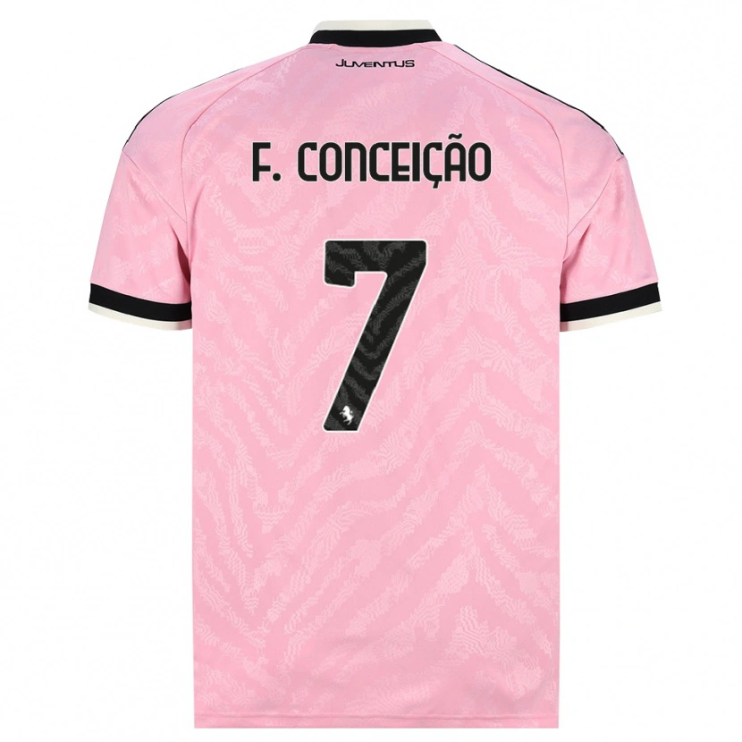 Danxen Uomo Maglia Francisco Conceição #7 Rosa Nero Kit Gara Away 2026/27 Maglietta
