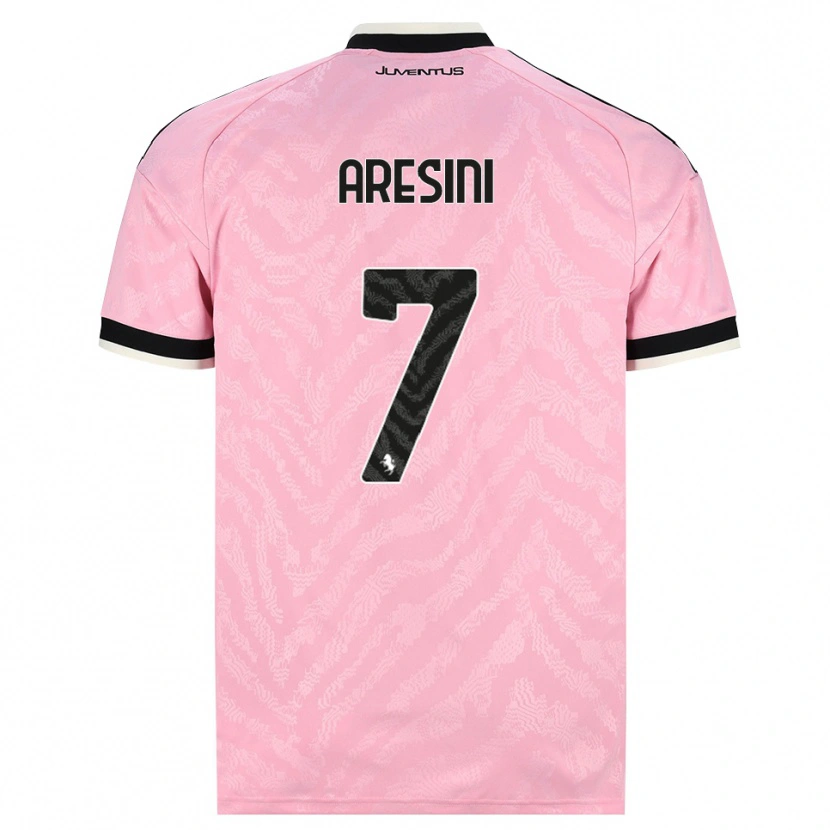 Danxen Uomo Maglia Raffaele Aresini #7 Rosa Nero Kit Gara Away 2026/27 Maglietta