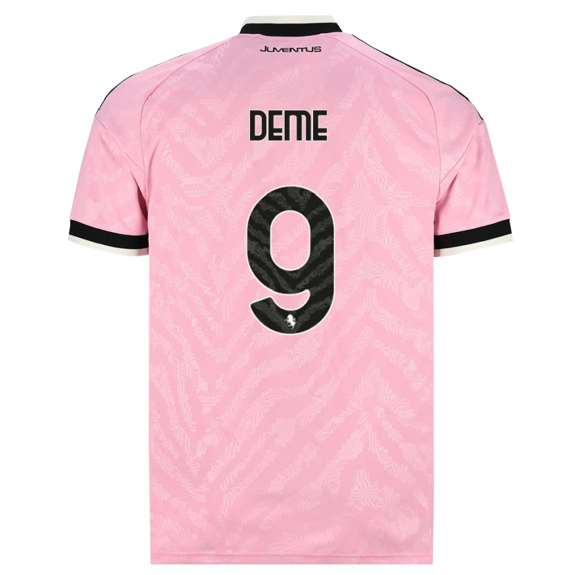 Danxen Uomo Maglia Serigne Deme #9 Rosa Nero Kit Gara Away 2026/27 Maglietta