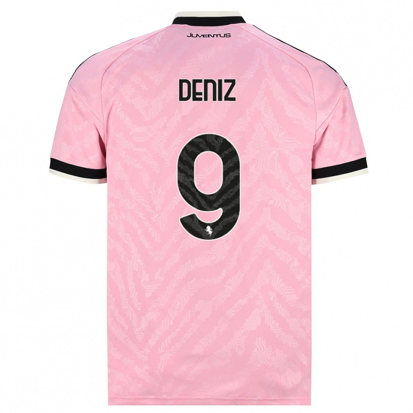 Danxen Uomo Maglia Esad Deniz #9 Rosa Nero Kit Gara Away 2026/27 Maglietta