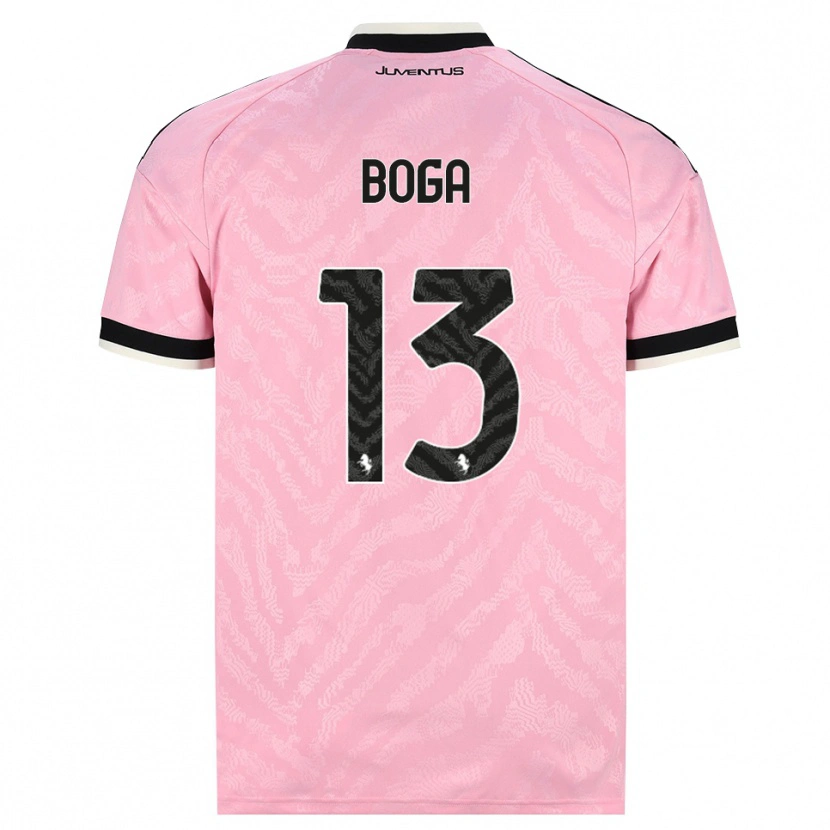 Danxen Uomo Maglia Jérémie Boga #13 Rosa Nero Kit Gara Away 2026/27 Maglietta