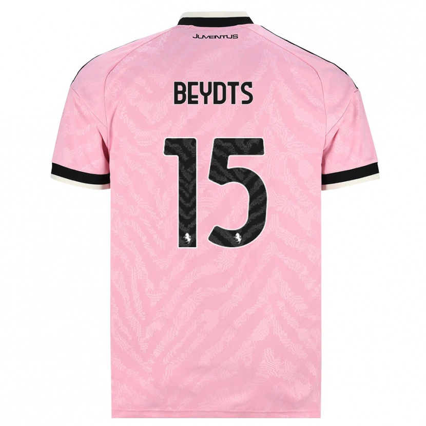 Danxen Uomo Maglia Antoine Beydts #15 Rosa Nero Kit Gara Away 2026/27 Maglietta