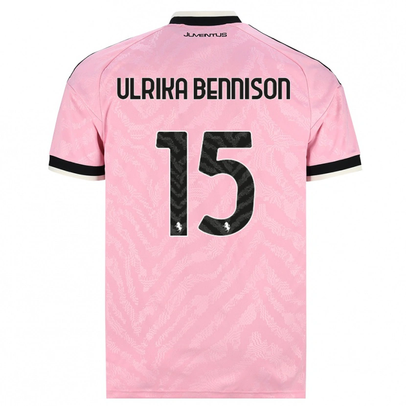 Danxen Uomo Maglia Hanna Ulrika Bennison #15 Rosa Nero Kit Gara Away 2026/27 Maglietta