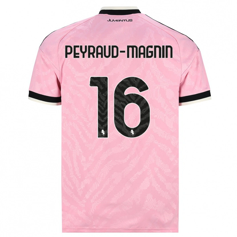 Danxen Uomo Maglia Pauline Peyraud-Magnin #16 Rosa Nero Kit Gara Away 2026/27 Maglietta