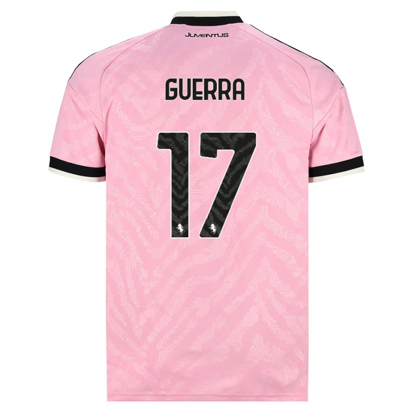 Danxen Uomo Maglia Simone Guerra #17 Rosa Nero Kit Gara Away 2026/27 Maglietta