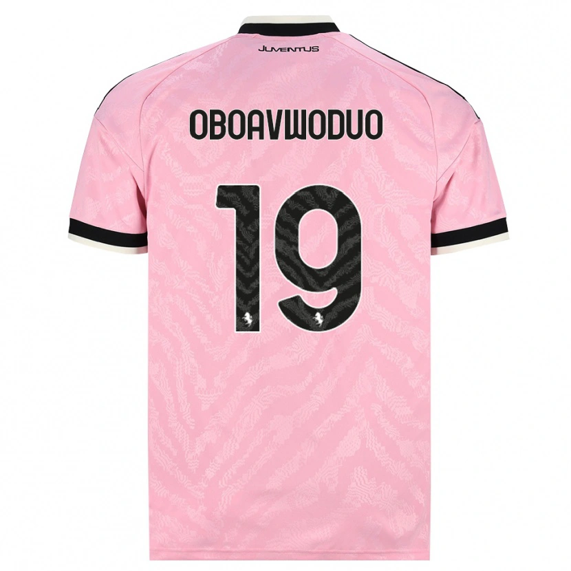 Danxen Uomo Maglia Justin Oboavwoduo #19 Rosa Nero Kit Gara Away 2026/27 Maglietta