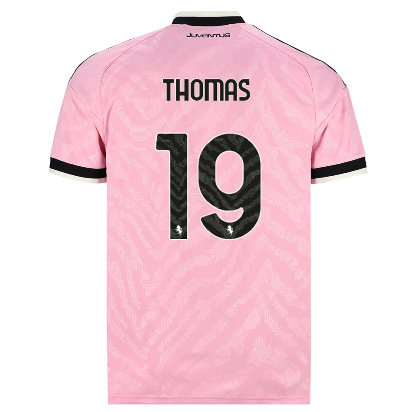Danxen Uomo Maglia Lindsey Thomas #19 Rosa Nero Kit Gara Away 2026/27 Maglietta