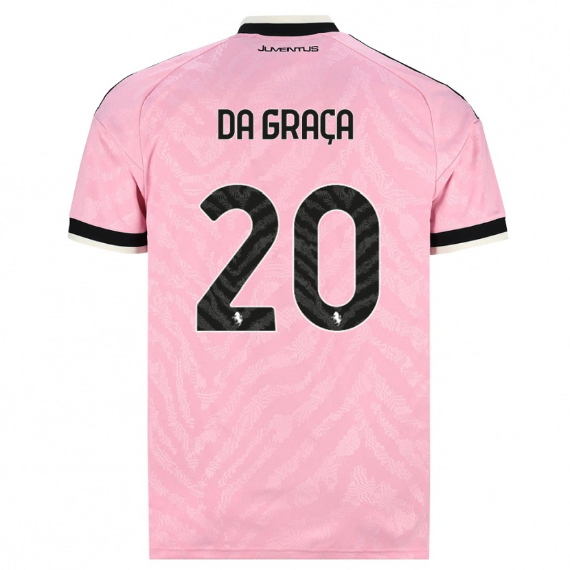 Danxen Uomo Maglia Cosimo Da Graça #20 Rosa Nero Kit Gara Away 2026/27 Maglietta