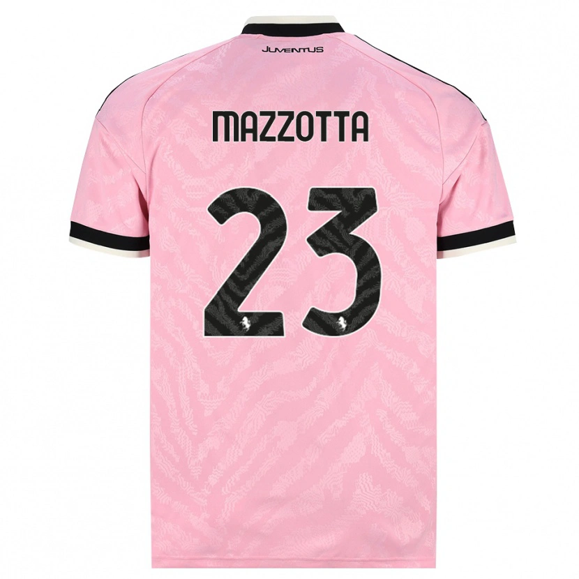 Danxen Uomo Maglia Raphael Mazzotta #23 Rosa Nero Kit Gara Away 2026/27 Maglietta
