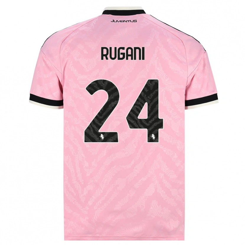 Danxen Uomo Maglia Daniele Rugani #24 Rosa Nero Kit Gara Away 2026/27 Maglietta