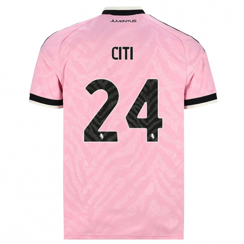 Danxen Uomo Maglia Alessandro Citi #24 Rosa Nero Kit Gara Away 2026/27 Maglietta