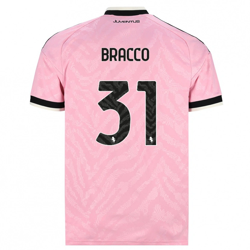 Danxen Uomo Maglia Luca Bracco #31 Rosa Nero Kit Gara Away 2026/27 Maglietta