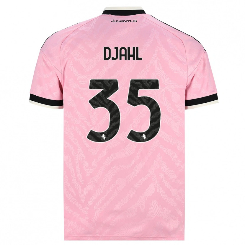 Danxen Uomo Maglia Rayan Djahl #35 Rosa Nero Kit Gara Away 2026/27 Maglietta
