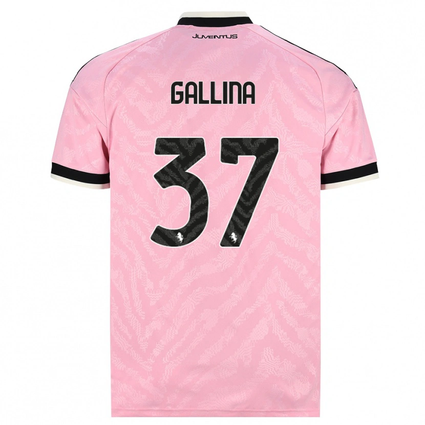 Danxen Uomo Maglia Arianna Gallina #37 Rosa Nero Kit Gara Away 2026/27 Maglietta