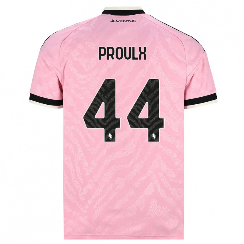 Danxen Uomo Maglia Lysianne Proulx #44 Rosa Nero Kit Gara Away 2026/27 Maglietta