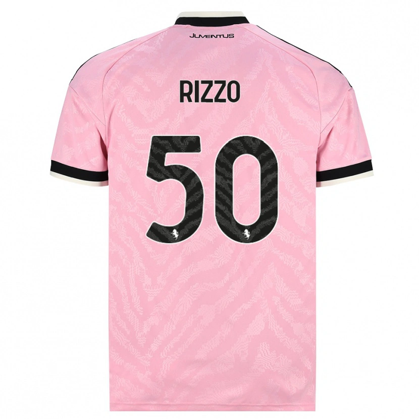 Danxen Uomo Maglia Niccolò Rizzo #50 Rosa Nero Kit Gara Away 2026/27 Maglietta