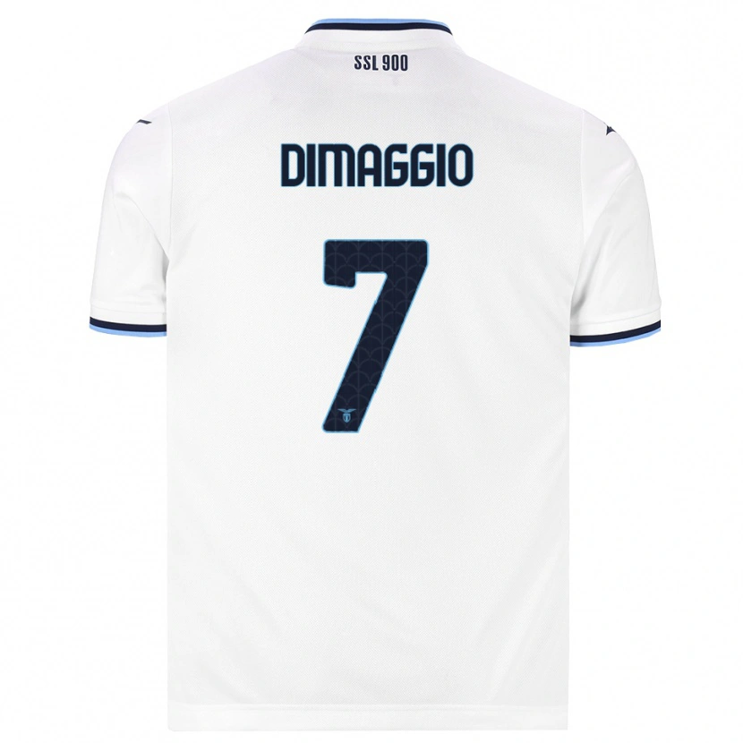 Danxen Uomo Maglia Cosimo Dimaggio #7 Bianco Blu Navy Kit Gara Away 2026/27 Maglietta