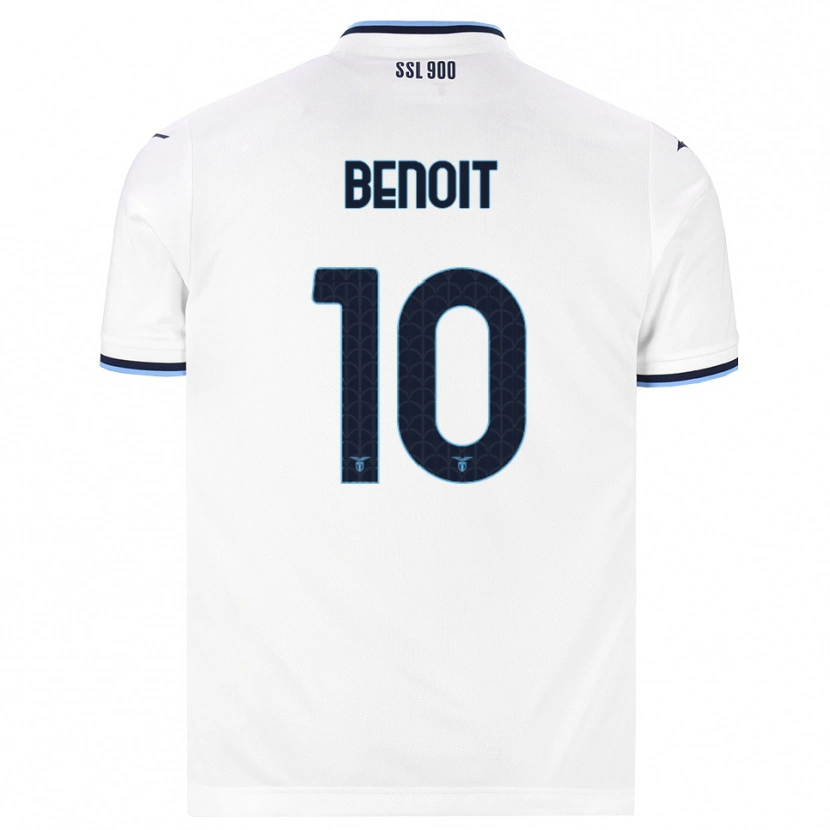 Danxen Uomo Maglia Alice Benoît #10 Bianco Blu Navy Kit Gara Away 2026/27 Maglietta