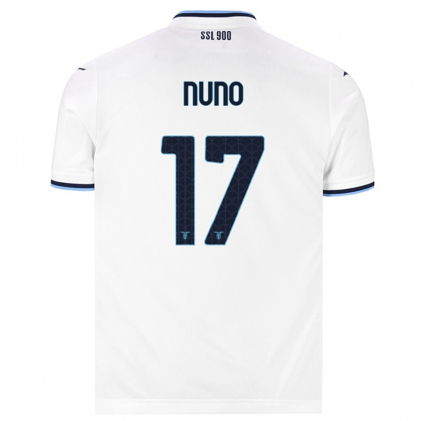 Danxen Uomo Maglia Nuno Tavares #17 Bianco Blu Navy Kit Gara Away 2026/27 Maglietta