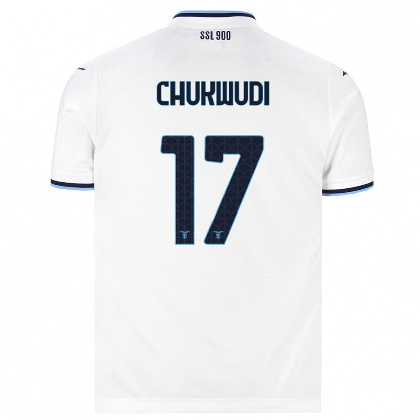 Danxen Uomo Maglia Ogonna Franca Chukwudi #17 Bianco Blu Navy Kit Gara Away 2026/27 Maglietta