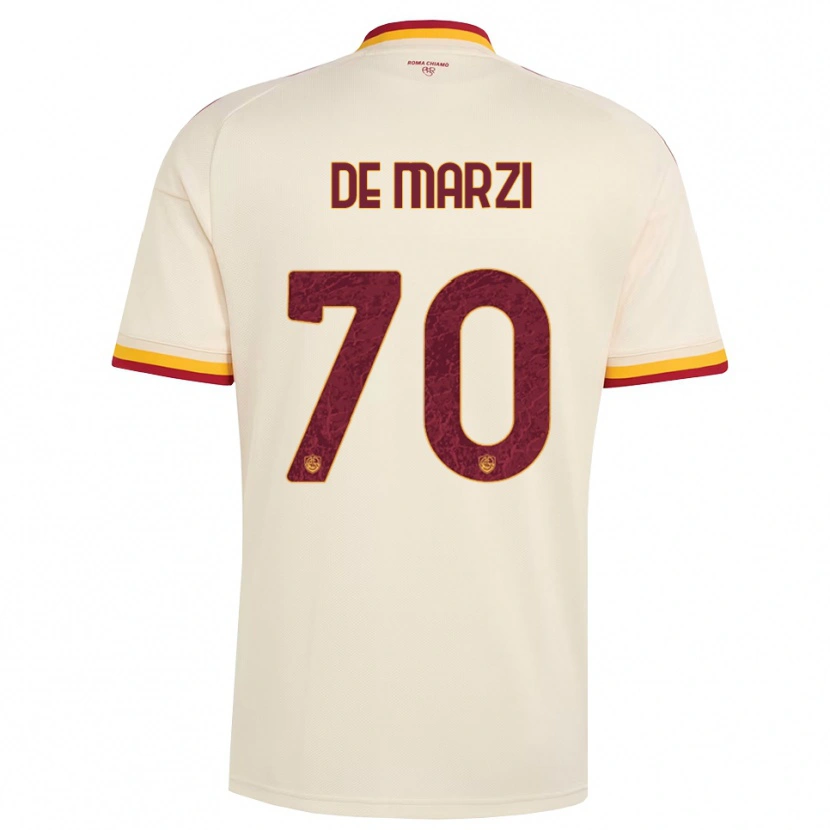 Danxen Uomo Maglia Giorgio De Marzi #70 Champagne Rosso Giallo Kit Gara Away 2026/27 Maglietta