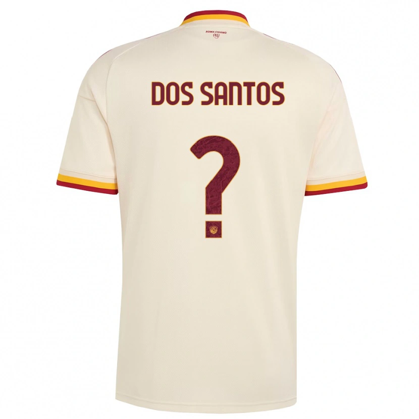 Danxen Uomo Maglia Leandro Dos Santos #0 Champagne Rosso Giallo Kit Gara Away 2026/27 Maglietta