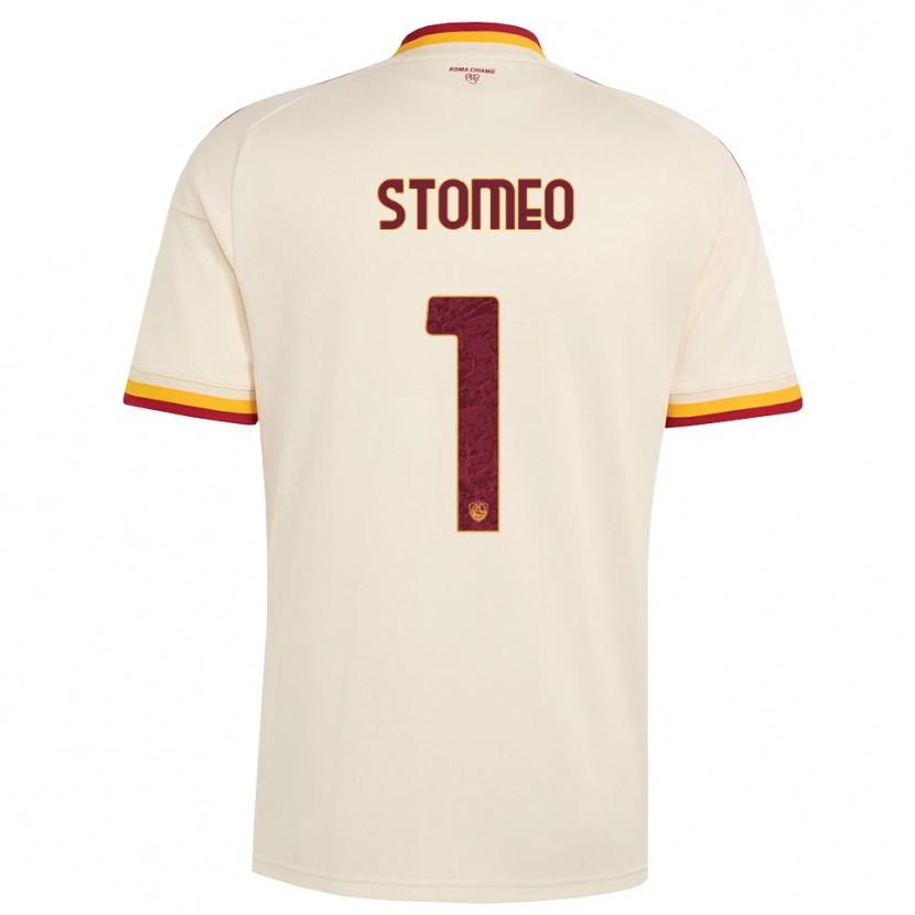 Danxen Uomo Maglia Giorgio Stomeo #1 Champagne Rosso Giallo Kit Gara Away 2026/27 Maglietta