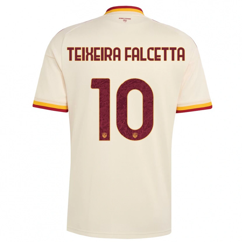 Danxen Uomo Maglia Pietro Teixeira Falcetta #10 Champagne Rosso Giallo Kit Gara Away 2026/27 Maglietta