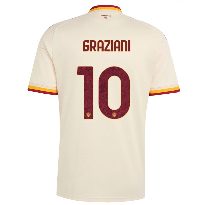 Danxen Uomo Maglia Leonardo Graziani #10 Champagne Rosso Giallo Kit Gara Away 2026/27 Maglietta
