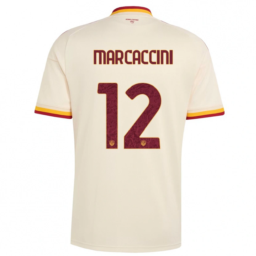 Danxen Uomo Maglia Alessio Marcaccini #12 Champagne Rosso Giallo Kit Gara Away 2026/27 Maglietta
