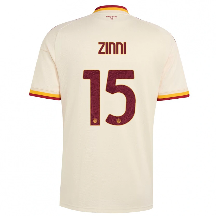 Danxen Uomo Maglia Raul Zinni #15 Champagne Rosso Giallo Kit Gara Away 2026/27 Maglietta