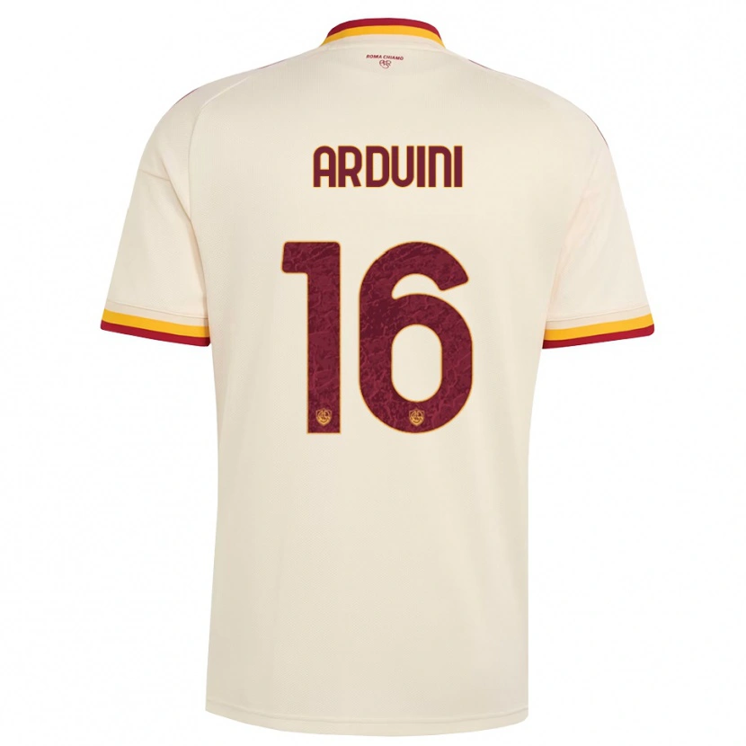 Danxen Uomo Maglia Giacomo Arduini #16 Champagne Rosso Giallo Kit Gara Away 2026/27 Maglietta