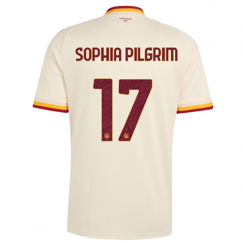 Danxen Uomo Maglia Alayah Sophia Pilgrim #17 Champagne Rosso Giallo Kit Gara Away 2026/27 Maglietta