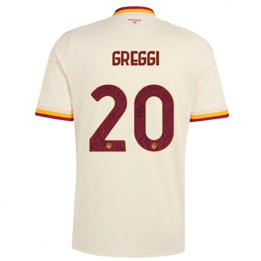 Danxen Uomo Maglia Giada Greggi #20 Champagne Rosso Giallo Kit Gara Away 2026/27 Maglietta