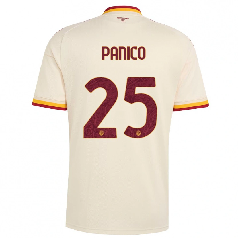 Danxen Uomo Maglia Francesco Panico #25 Champagne Rosso Giallo Kit Gara Away 2026/27 Maglietta